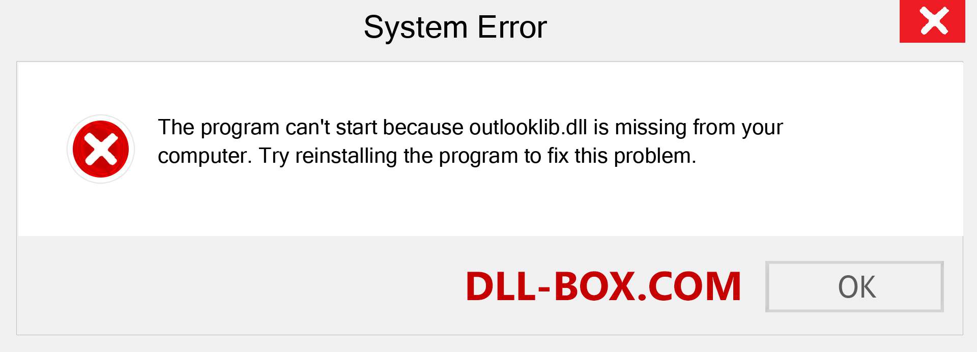  outlooklib.dll file is missing?. Download for Windows 7, 8, 10 - Fix  outlooklib dll Missing Error on Windows, photos, images